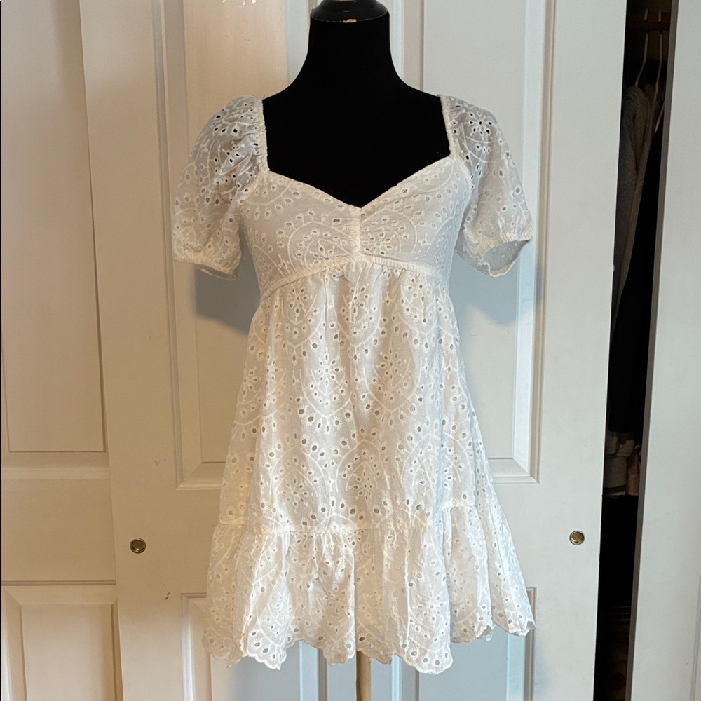 Trixxi white babydoll dress